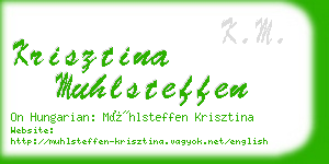 krisztina muhlsteffen business card